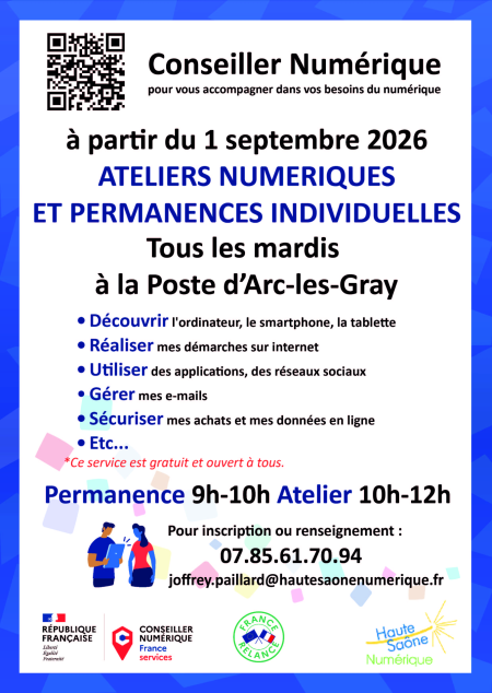 affiche infos atelier numérique