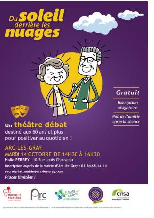 affiche theâtre débat