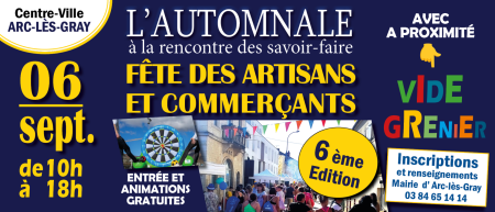 banderole information sur l'Automnale