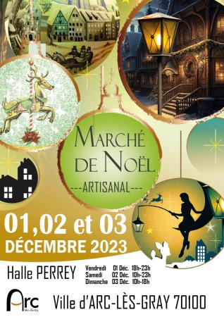 Affiche marché de noel 2023