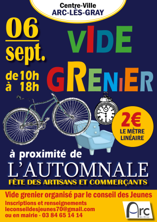 affiche vide grenier