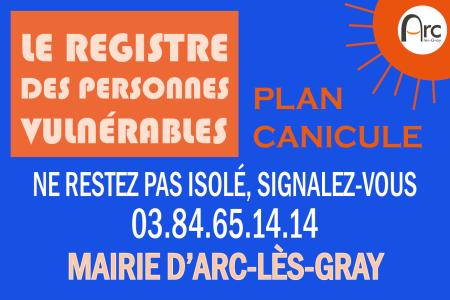 annonce Registre des personnes vulnérables